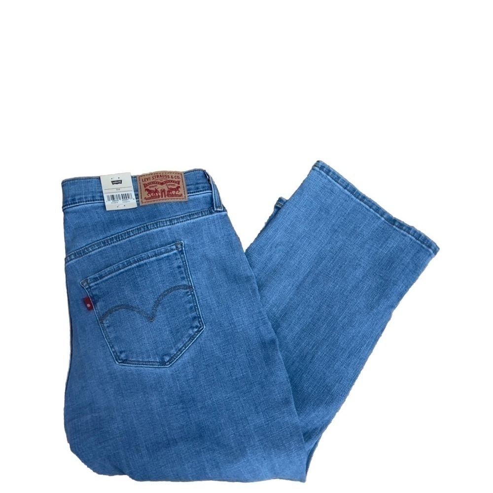 NWT Levi’s Shaping Capri Jeans 311 Stretch Smoothing Tummy Panel 10  14 20W New - Picture 10 of 11